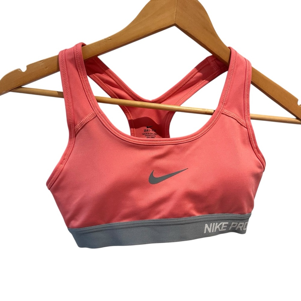 Nike Pro Classic Sports Bra Padded Corally‎ Pink Size XS